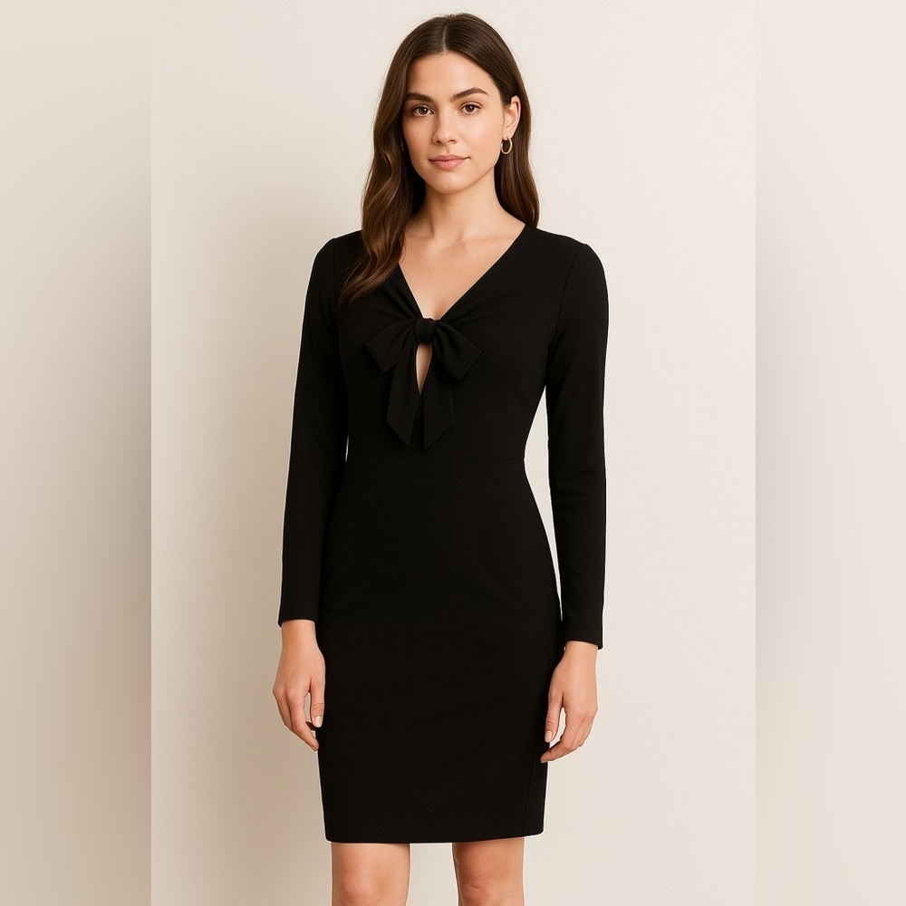 Black Halo Little Black Dress Bow Back Cocktail Dress Women’s Size 00
